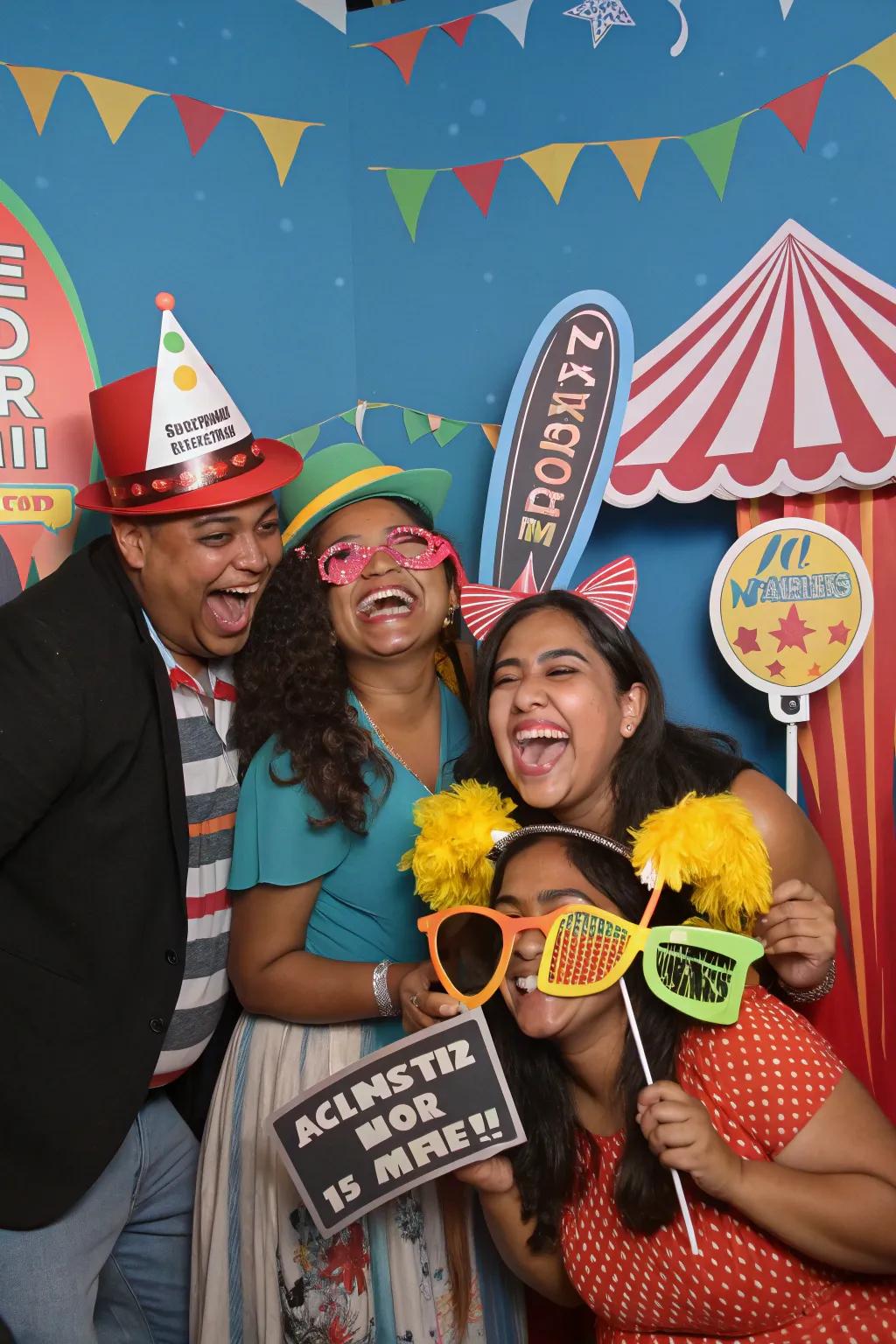 Record the fun with a themed picture station at the gathering.