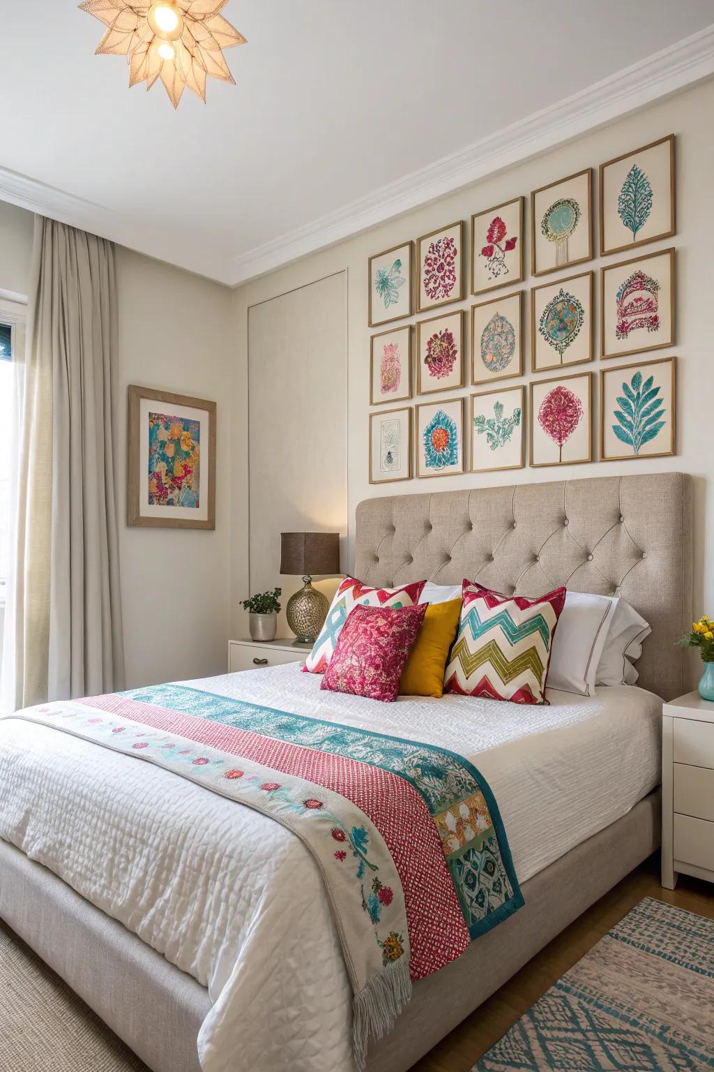 The infusion of colorful highlights against a backdrop of subdued shades creates an energetic atmosphere.