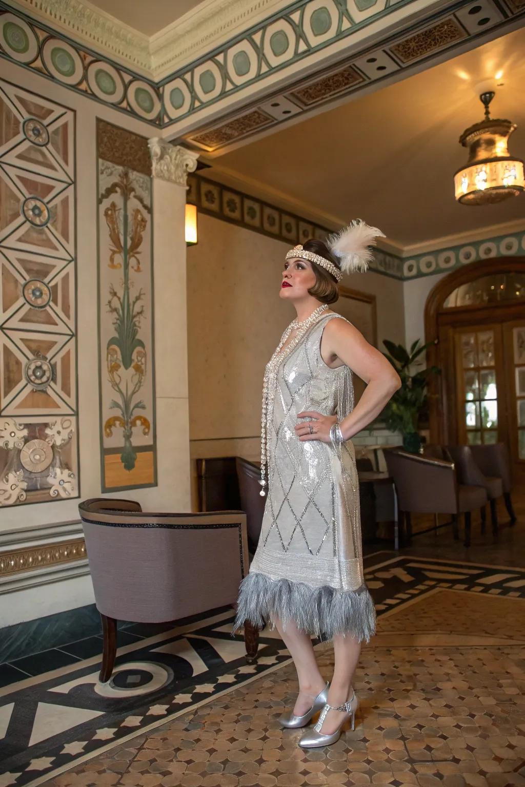 An elegant throwback to the roaring twenties.