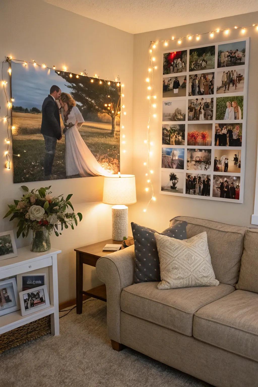 A montage celebrating the milestones of affection.