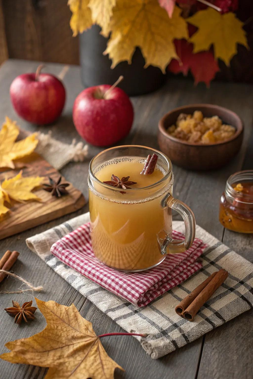 Ginger beer contributes a spicy kick to the classic cider punch.