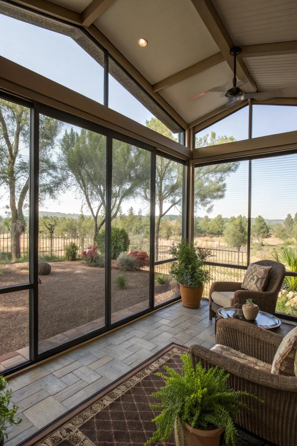 A pest-free sanctuary offering the comfort of a screened Arizona room.