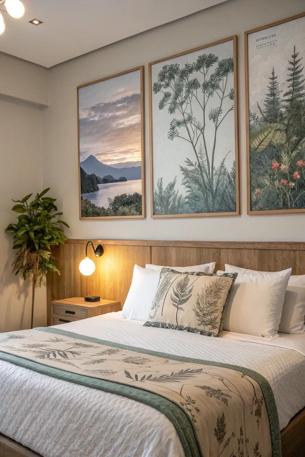 Accept tranquility using art inspired by the natural world.