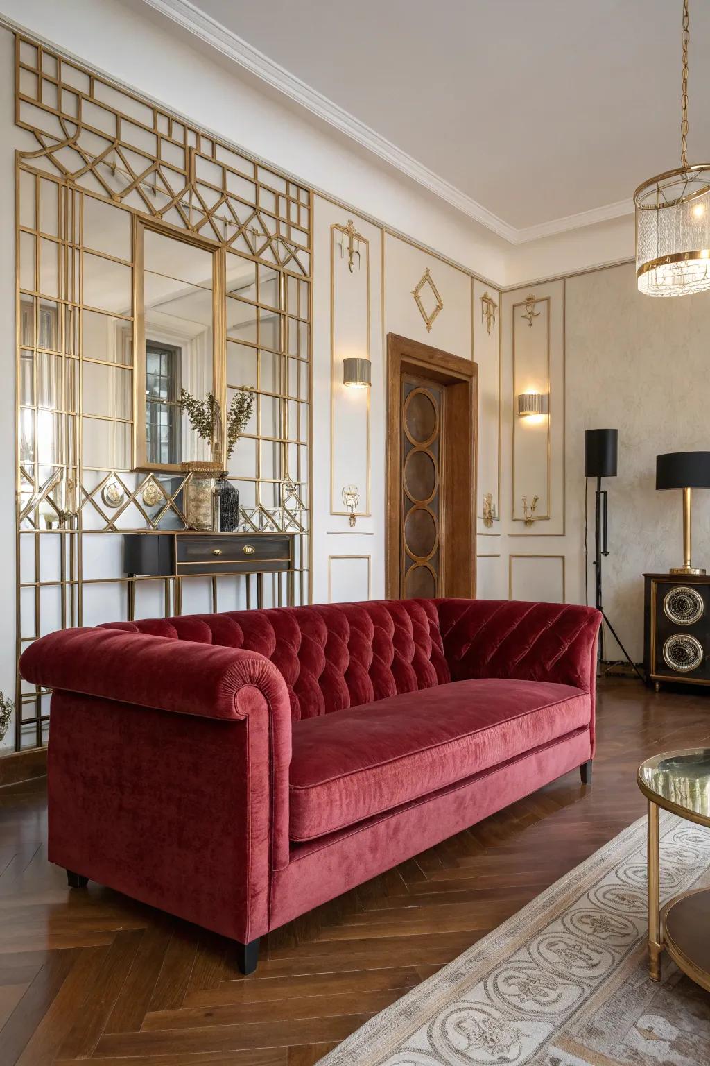 Plush upholstery incorporating a hint of luxury and comfort.
