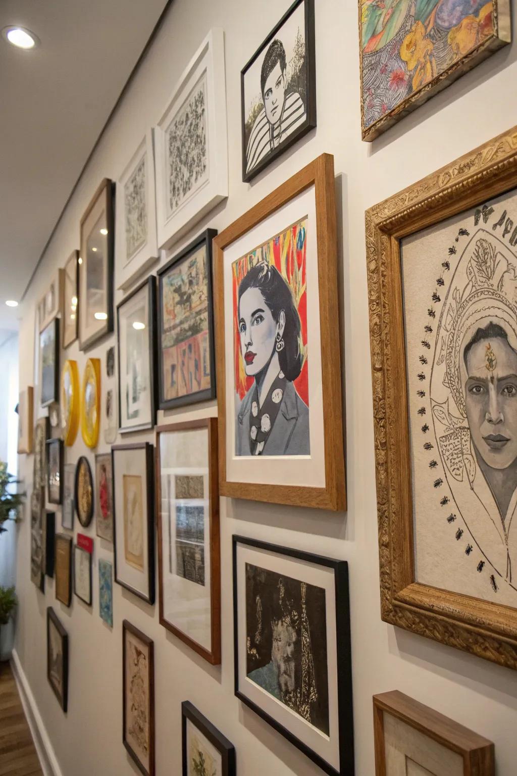 Diverse framing aesthetics contribute depth and individuality to your art presentation.