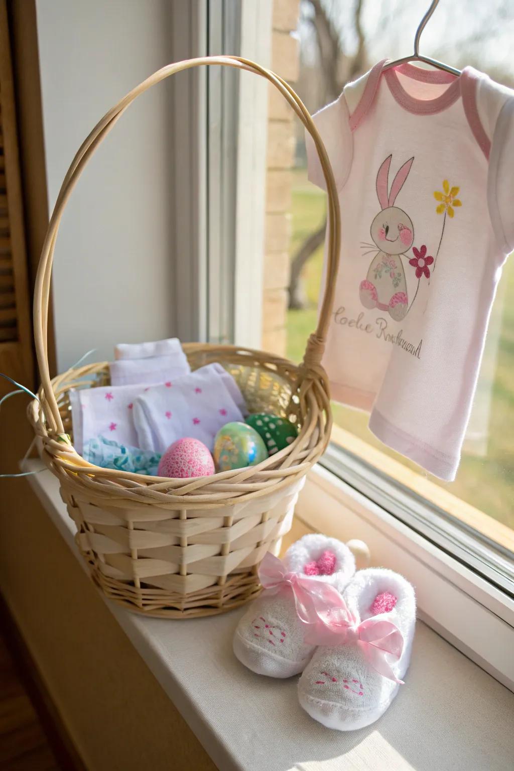 Infant wearables that infuse charm into any Easter basket.