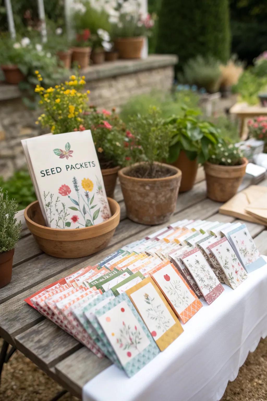 Untamed flora grain packets present a present which cultivates.