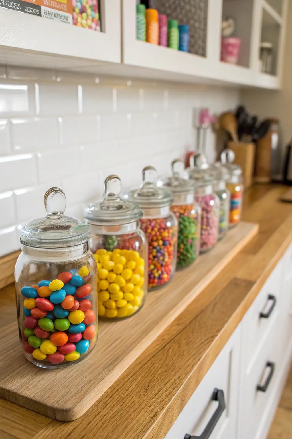 Sweet goodies in charming containers for your attendees.