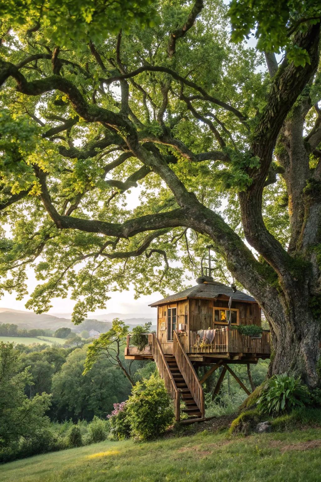 A treehouse providing a magical escape