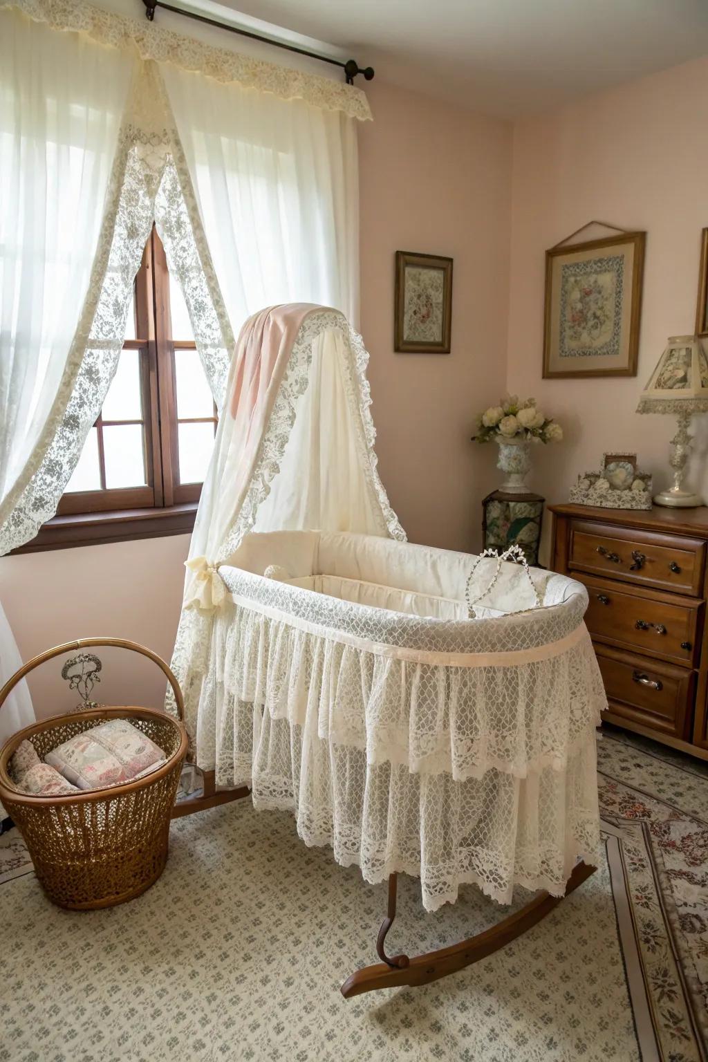 Embrace nostalgia with a classic-inspired bassinet.
