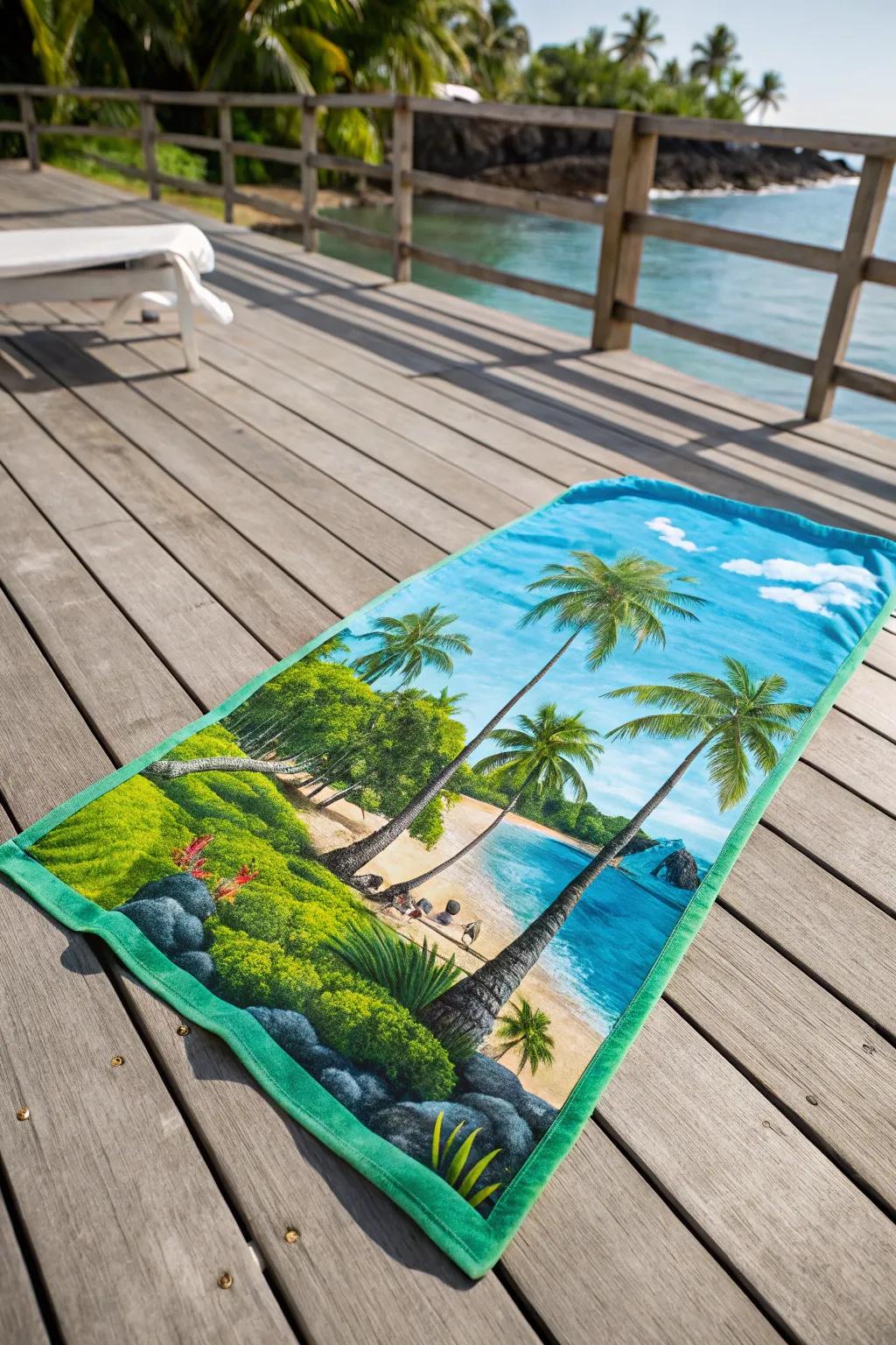 Personalize your towel with graphics that tell your story.