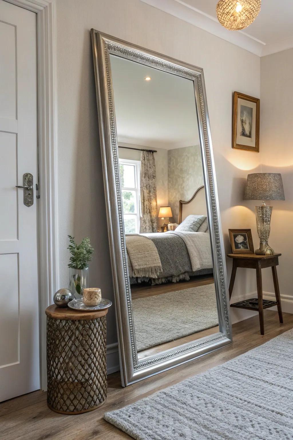 Mirrors have the ability to make your area appear more expansive and welcoming.