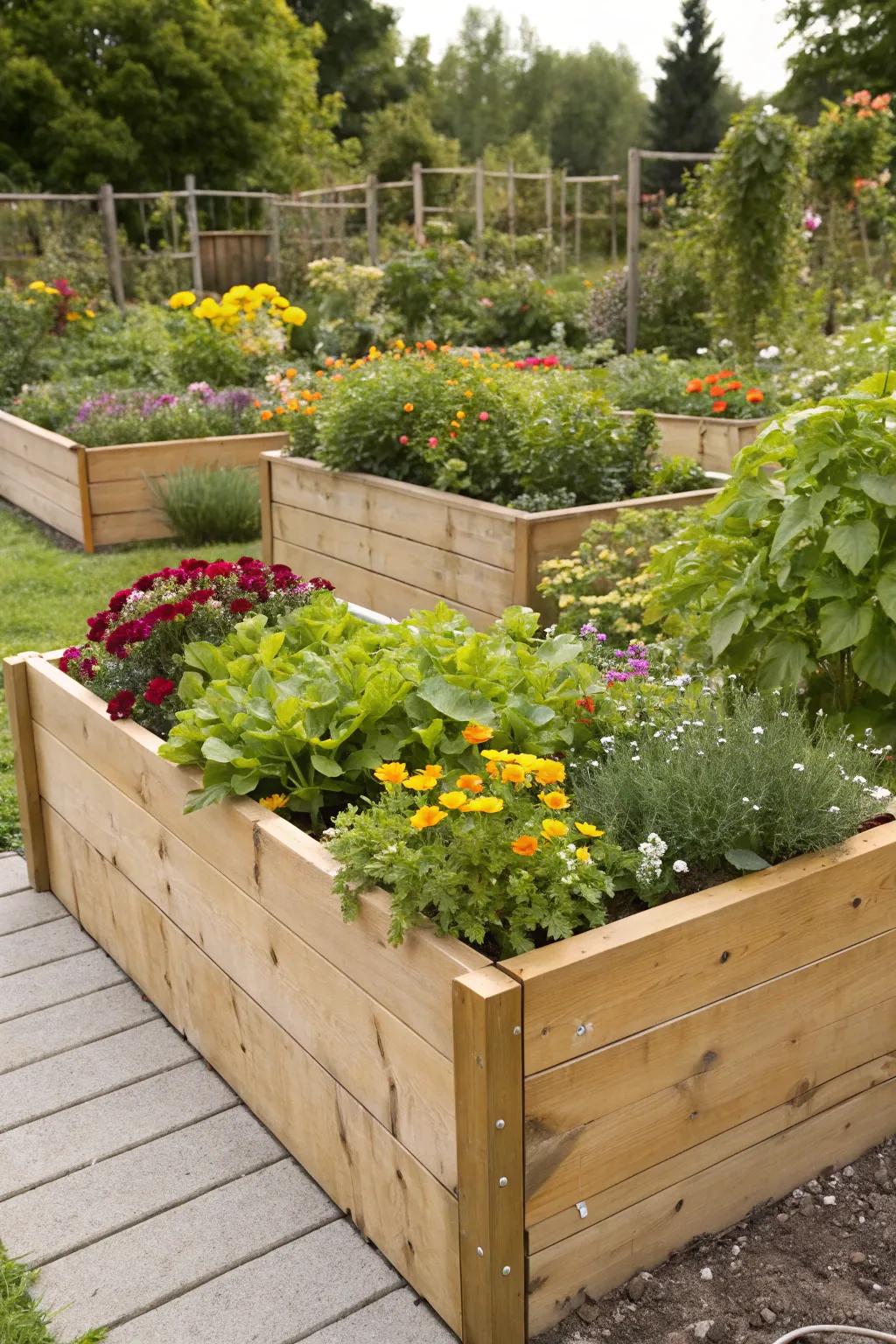 Cypress lumber offers strength and durability for your elevated plots.