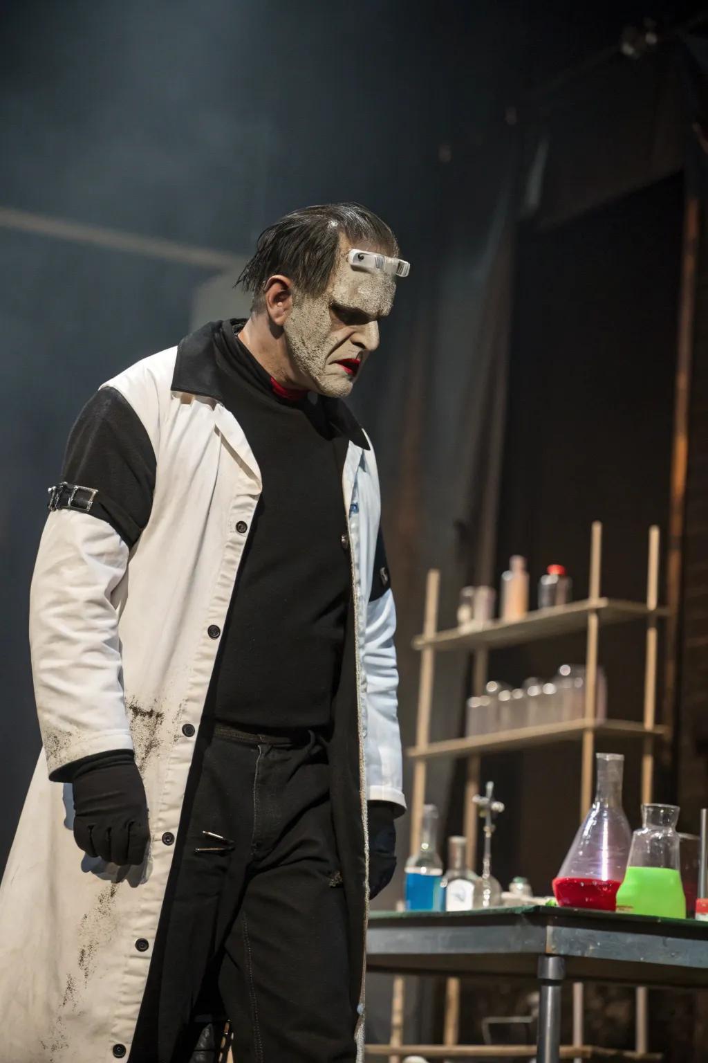 Frankenstein is revamped with a stylish black and white color palette.