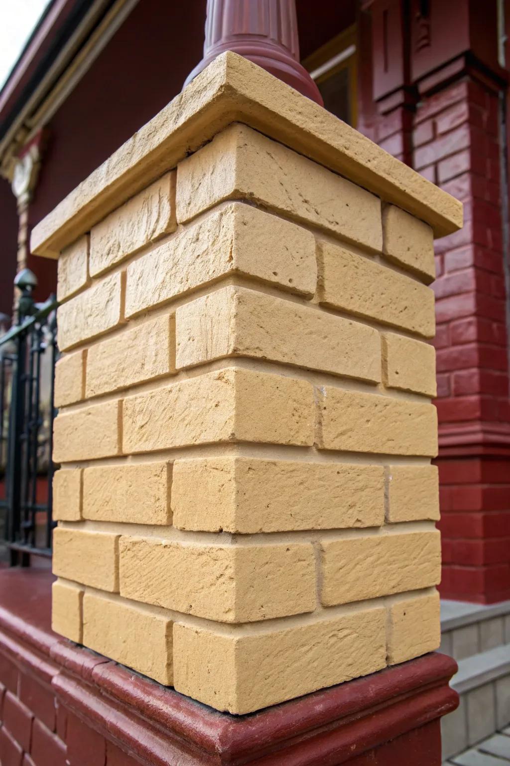 Transform your space with the subtle warmth of a flawlessly colored beige brick.