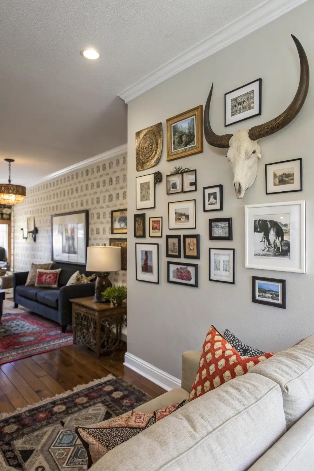 Blend creatively using a display of assorted pieces.