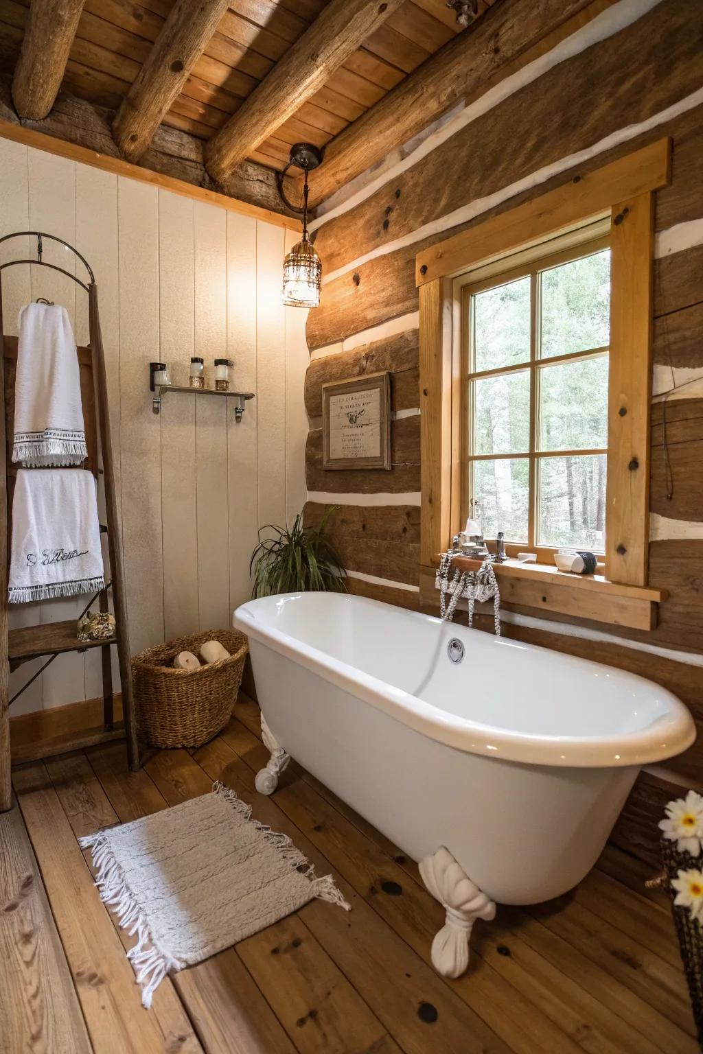 A standalone tub adds refinement and relaxation.