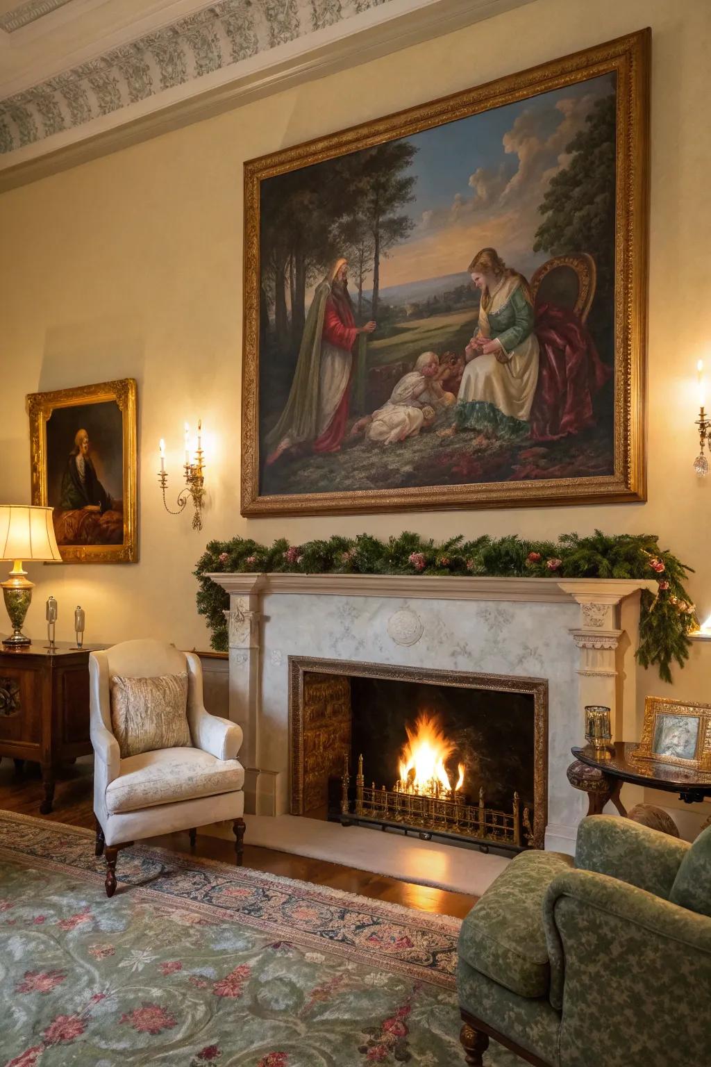 Biblical scenes in art offer a storytelling dimension to any home.
