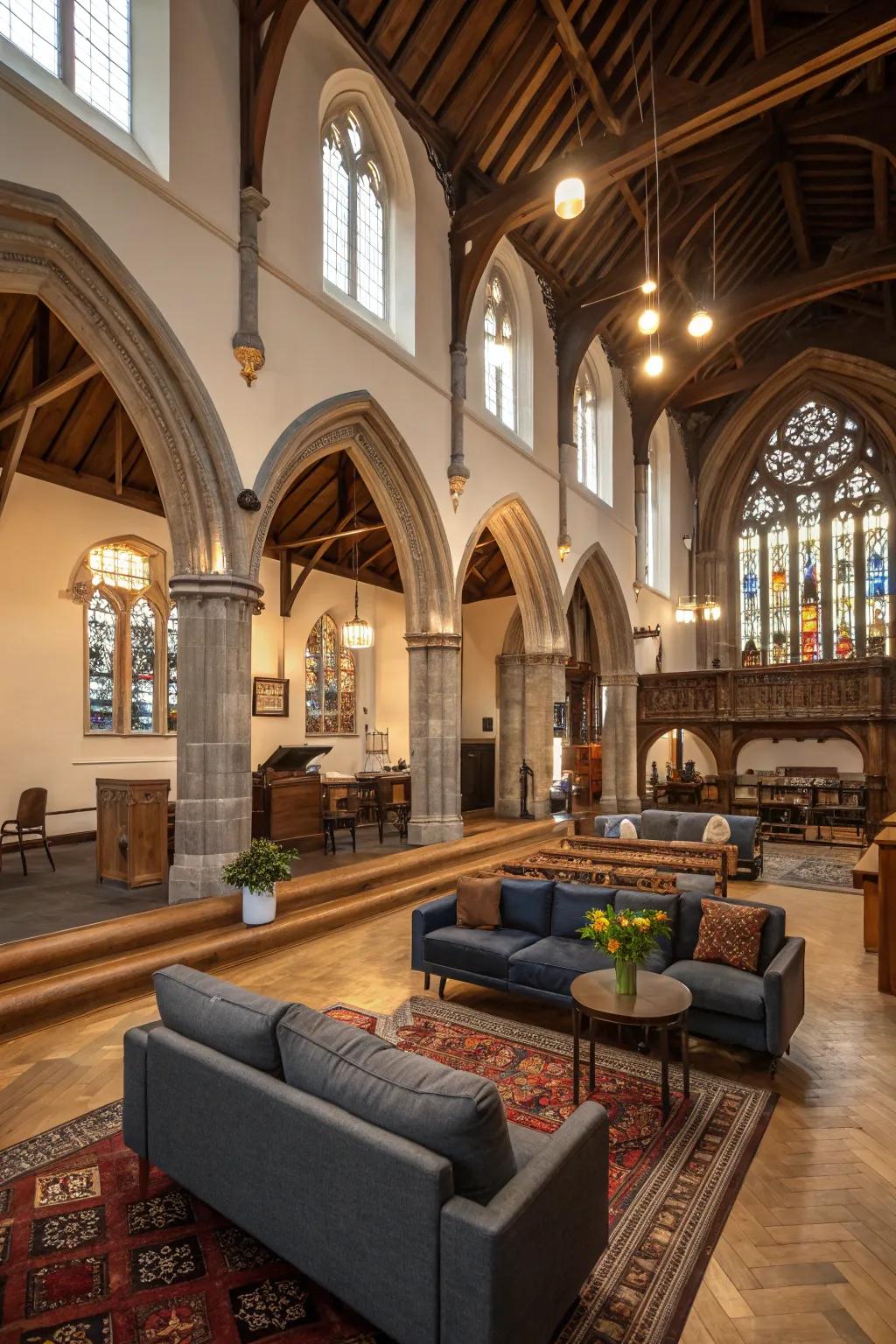 A harmonious fusion of past and present in home design.