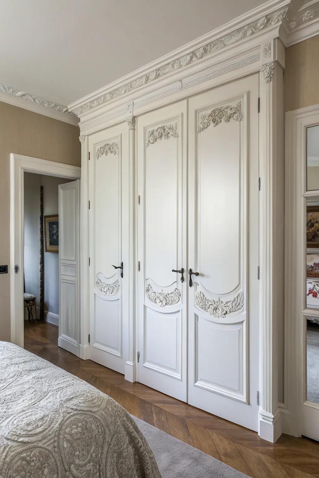 French doors: bringing classic elegance to any bedroom.