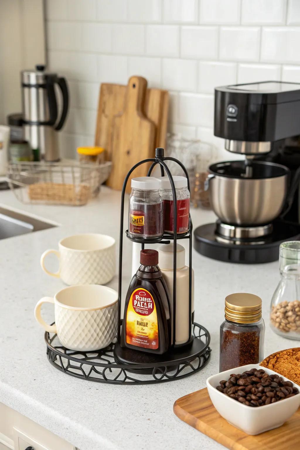 Small footprint display perfect for compact kitchen areas.