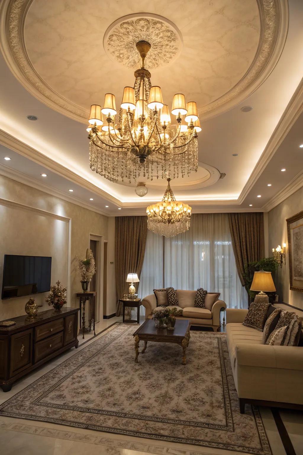 Elegant lighting fixtures enhancing the atmosphere of every living space.