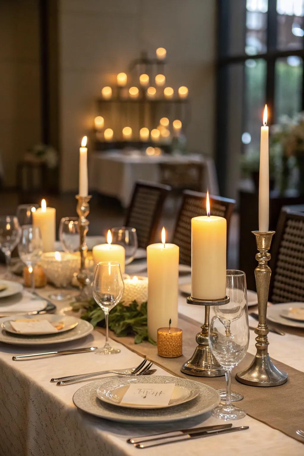 Radiant ambiance establishing a cozy and inviting atmosphere.
