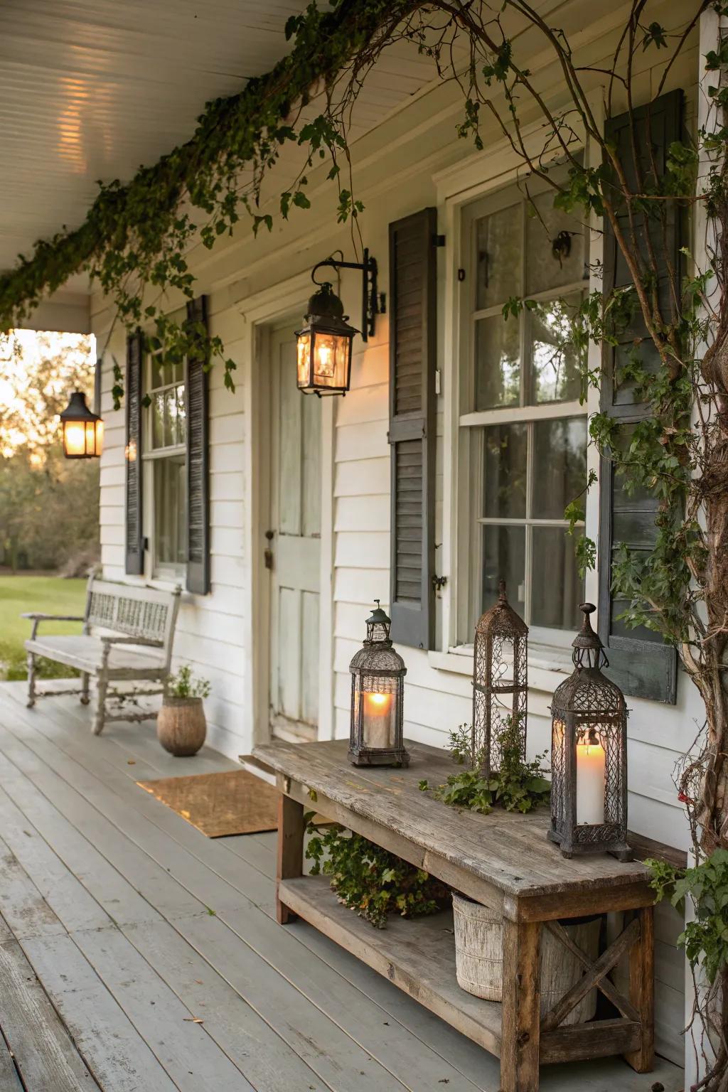 Classic decor brings timeless charm to this country porch.