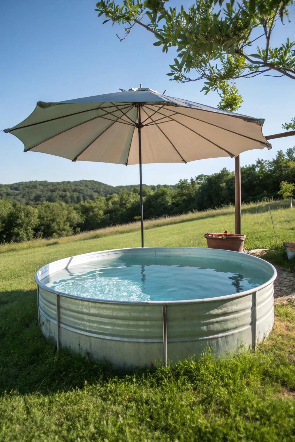 Stay comfortable using elegant shading solutions above your pool.
