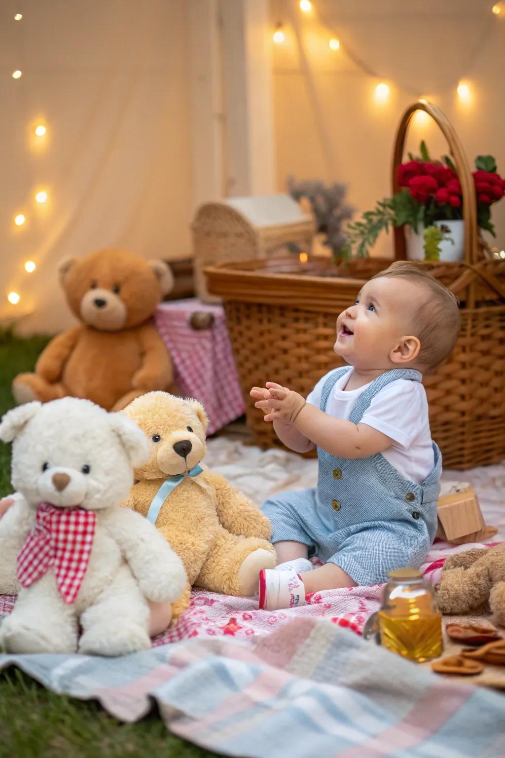 A whimsical teddy bear outing for your little one.