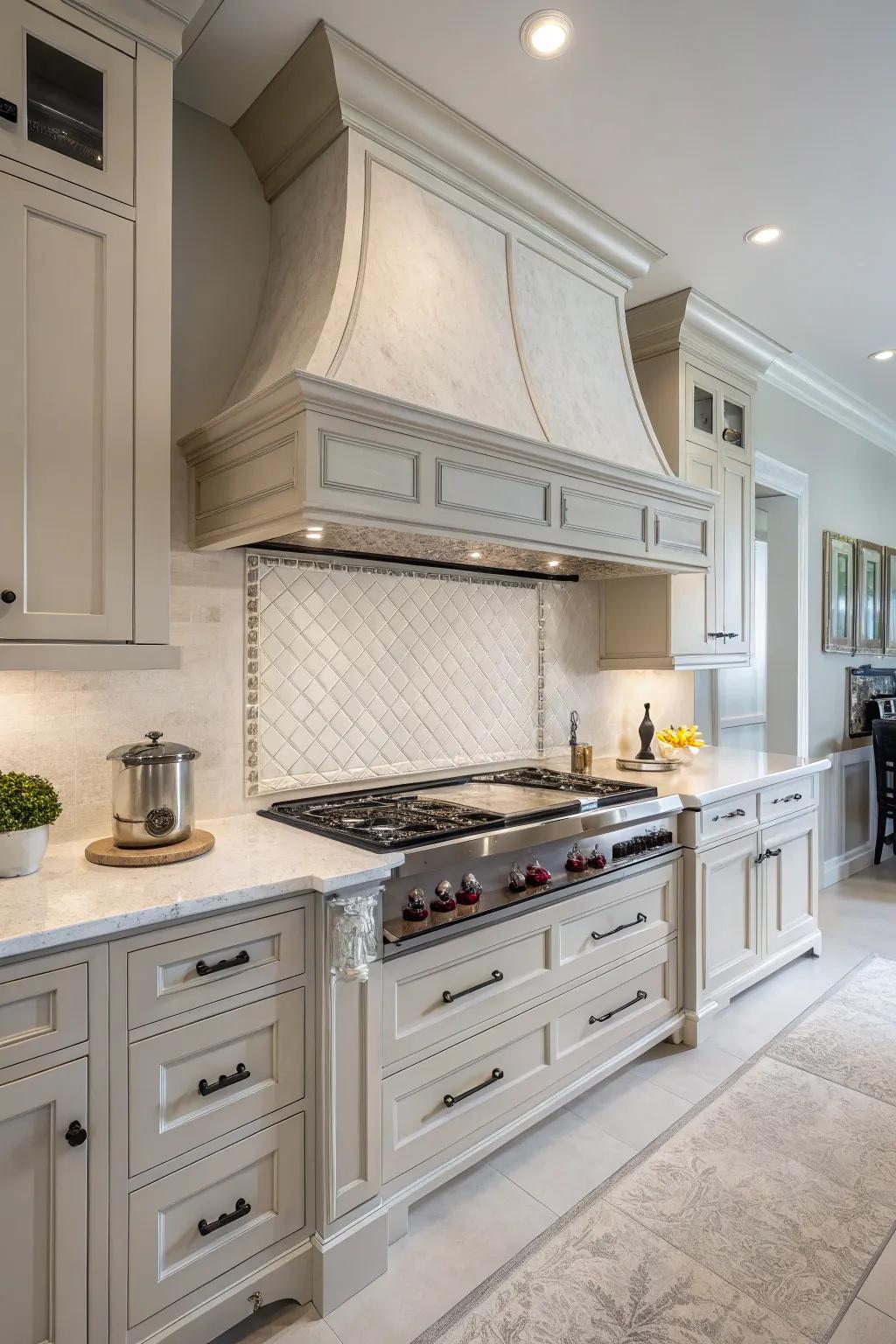 Integrated hoods help create a harmonious, seamless kitchen appearance.