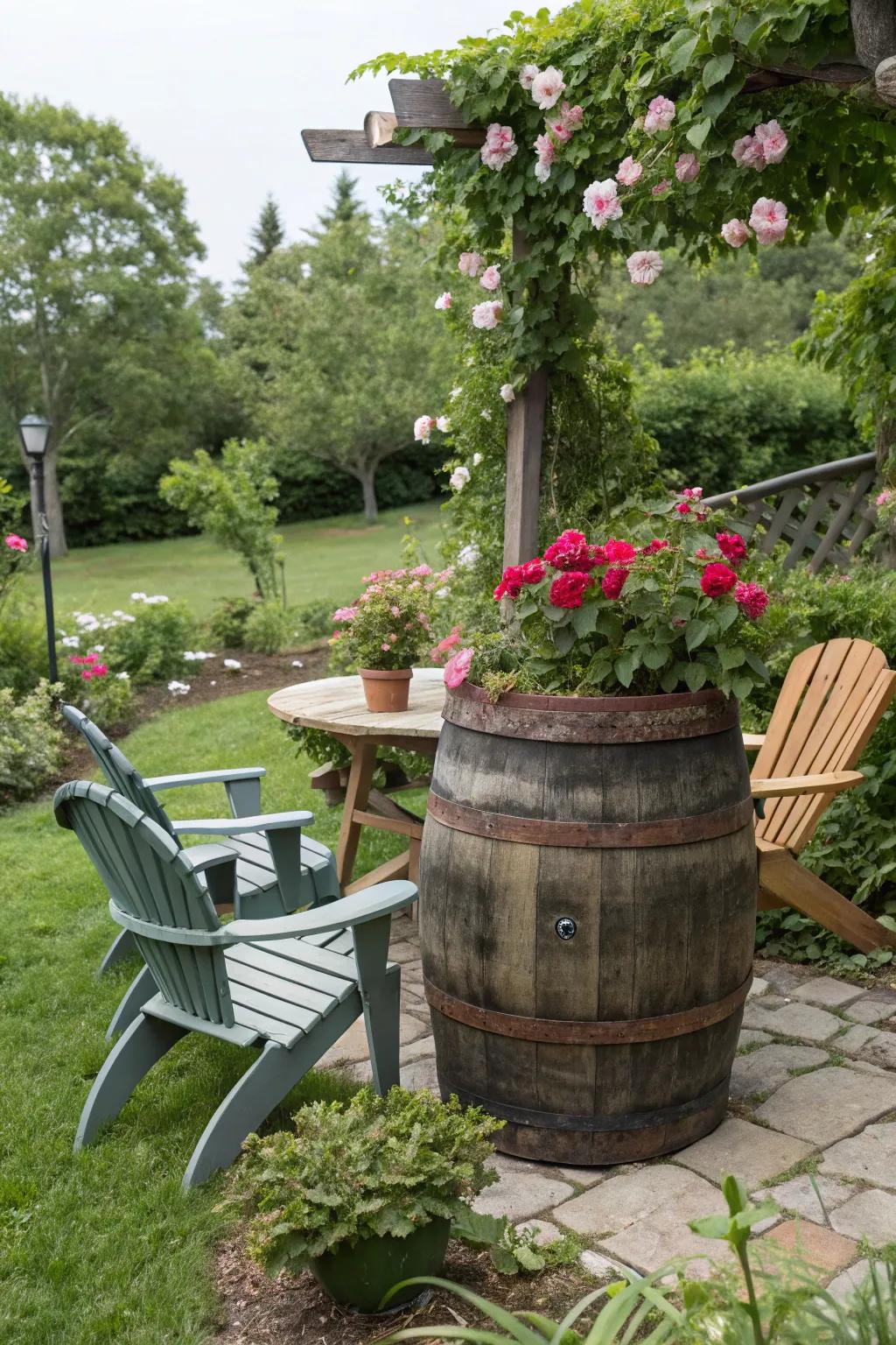 Renewed furniture gives an eco-conscious twist to garden design.