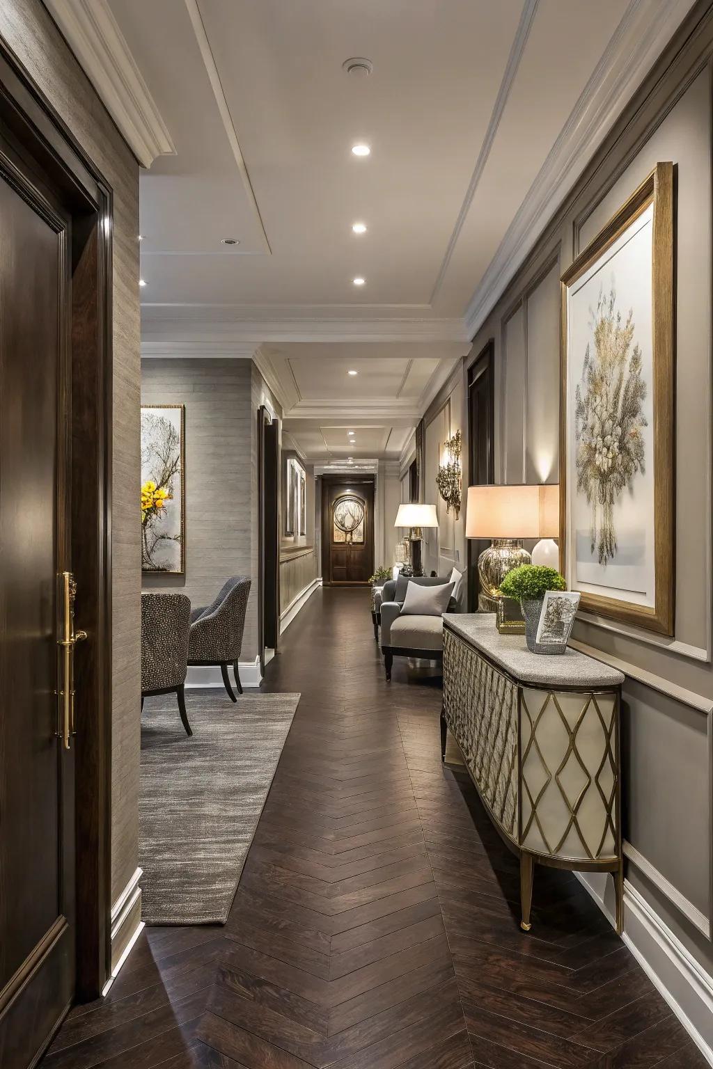 Greige walls blend the elegance of gray with the warmth of beige.