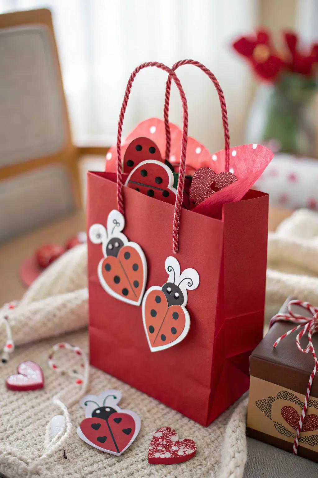 Affectionate critters contribute a fun-loving appeal to Valentine's packages.