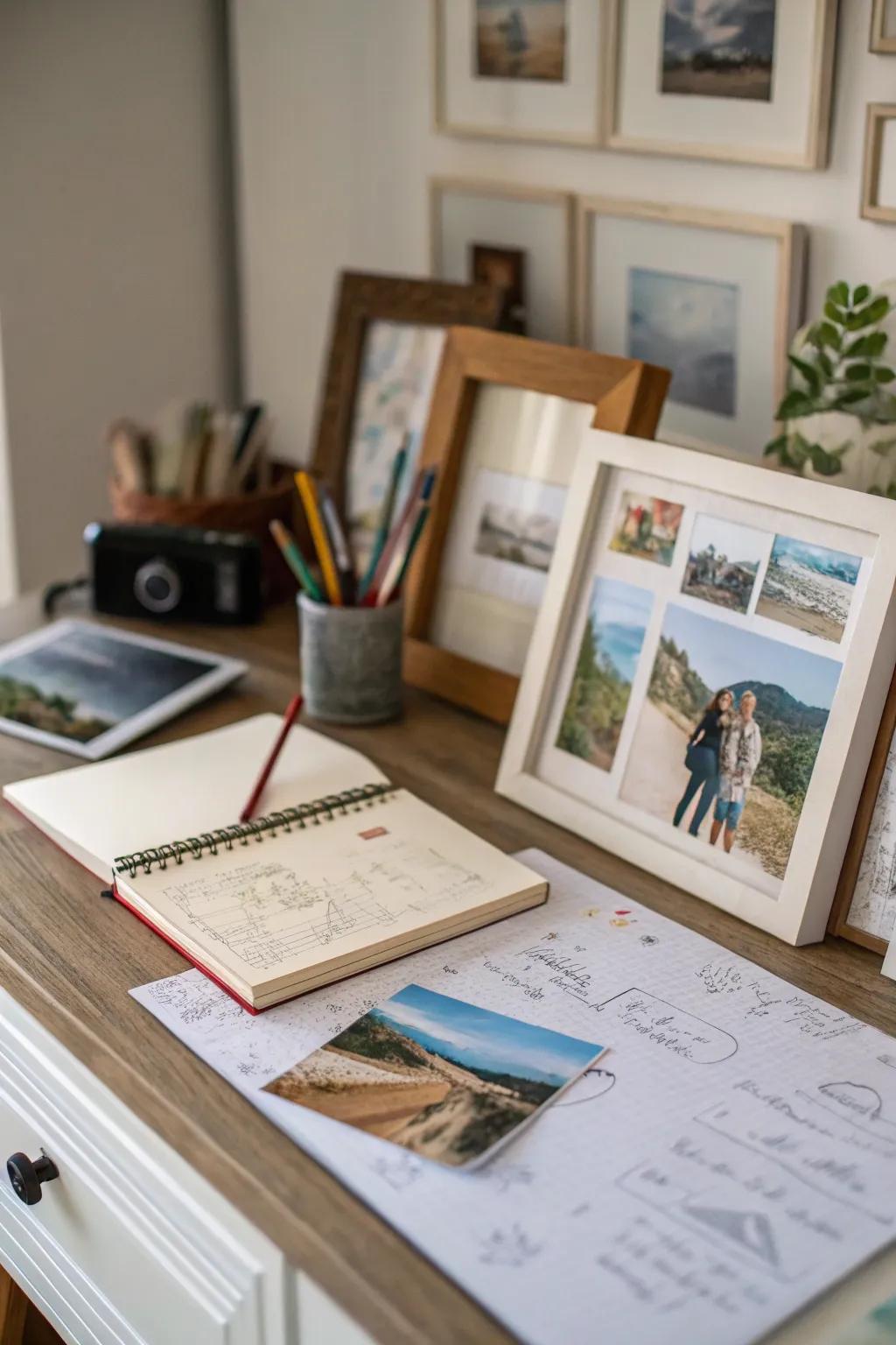 Personal touches make your workspace feel like home.