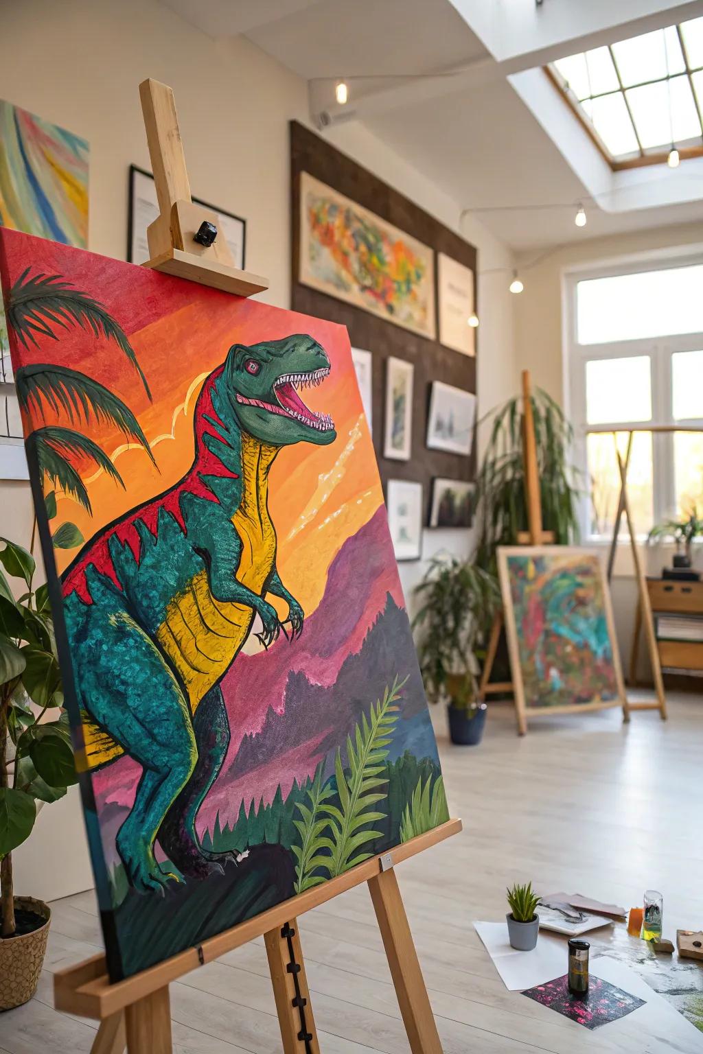 Abstract and spirited creature stomp artwork