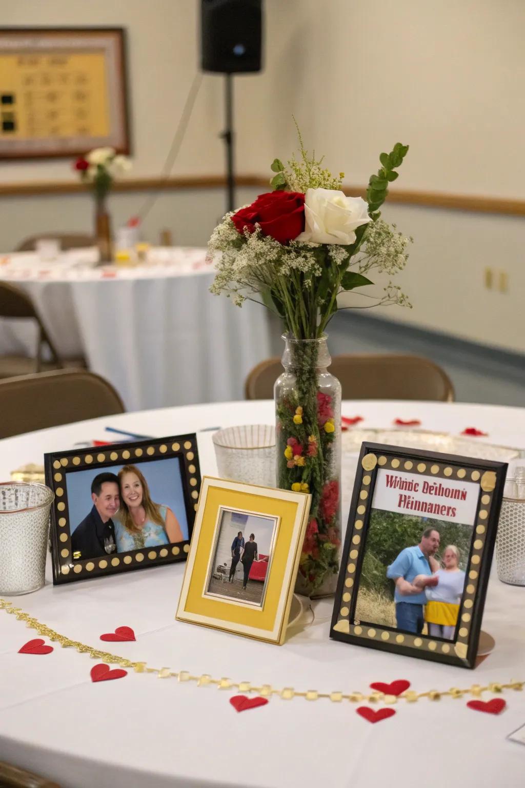 Centerpieces that explain to a history and spark discussions.