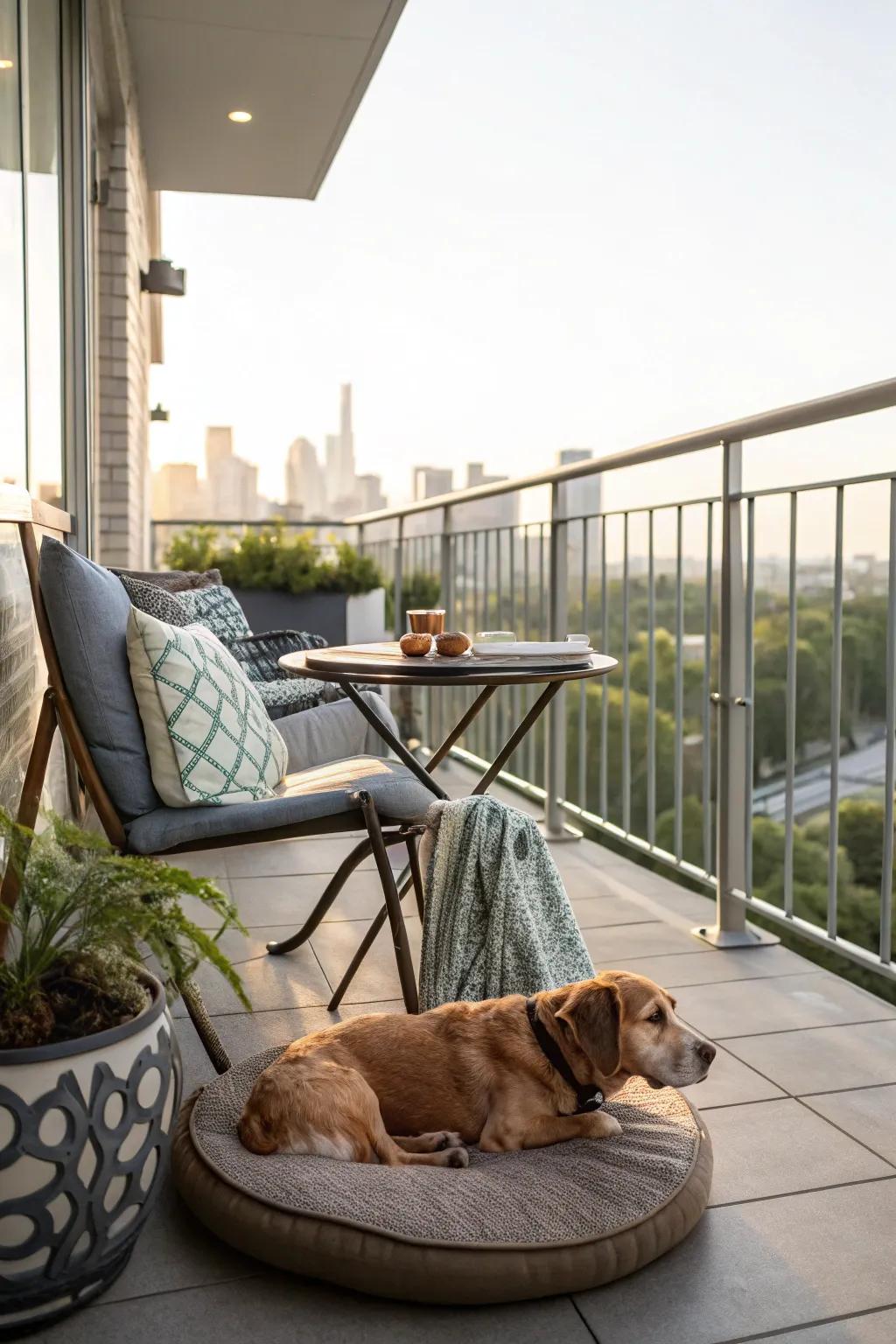 Pet-appropriate furniture ensures comfort for both owners and their dogs.