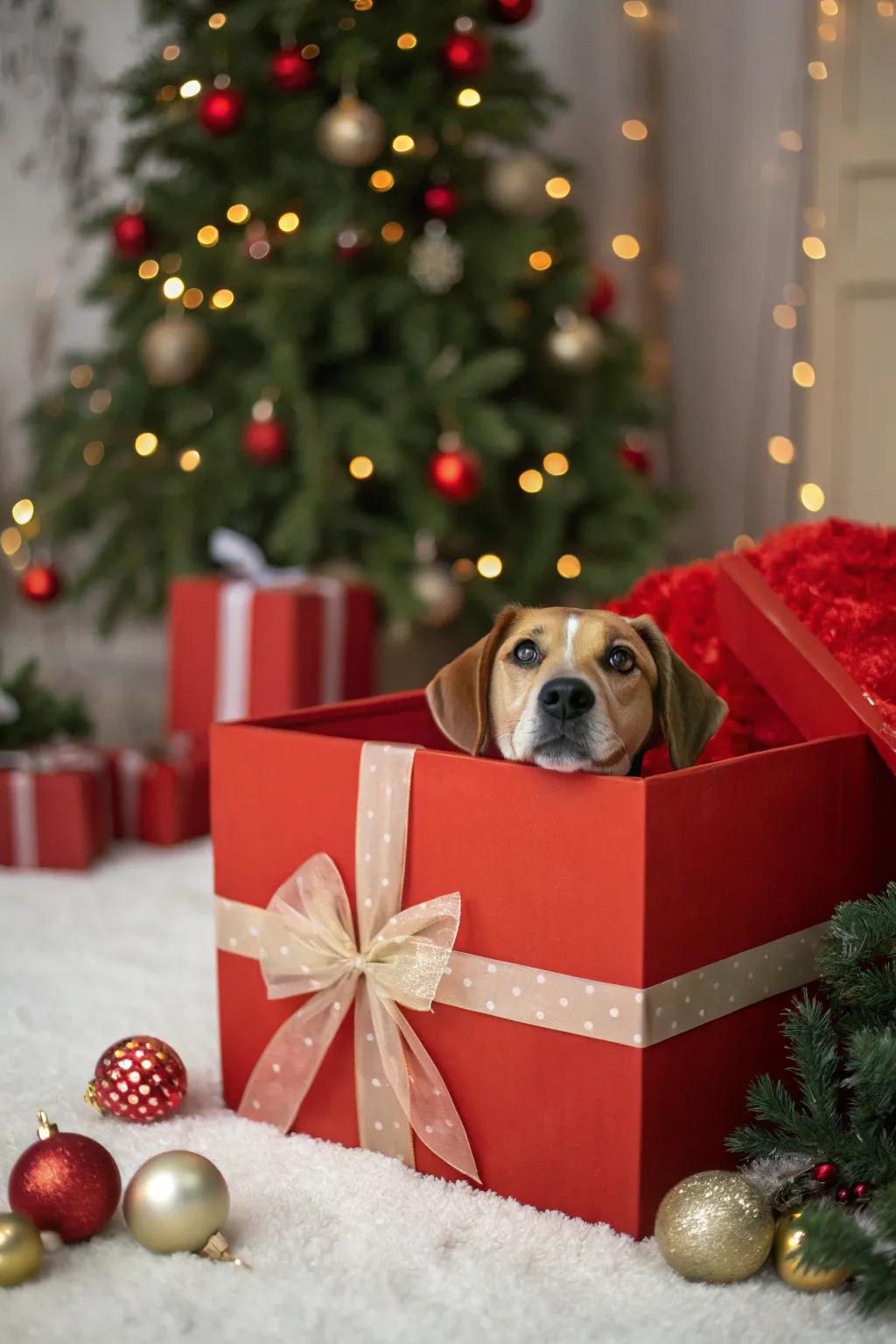 The ultimate present features a wagging tail.