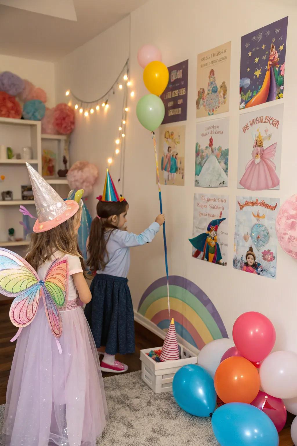 A themed setup breathes life into the dress-up area.