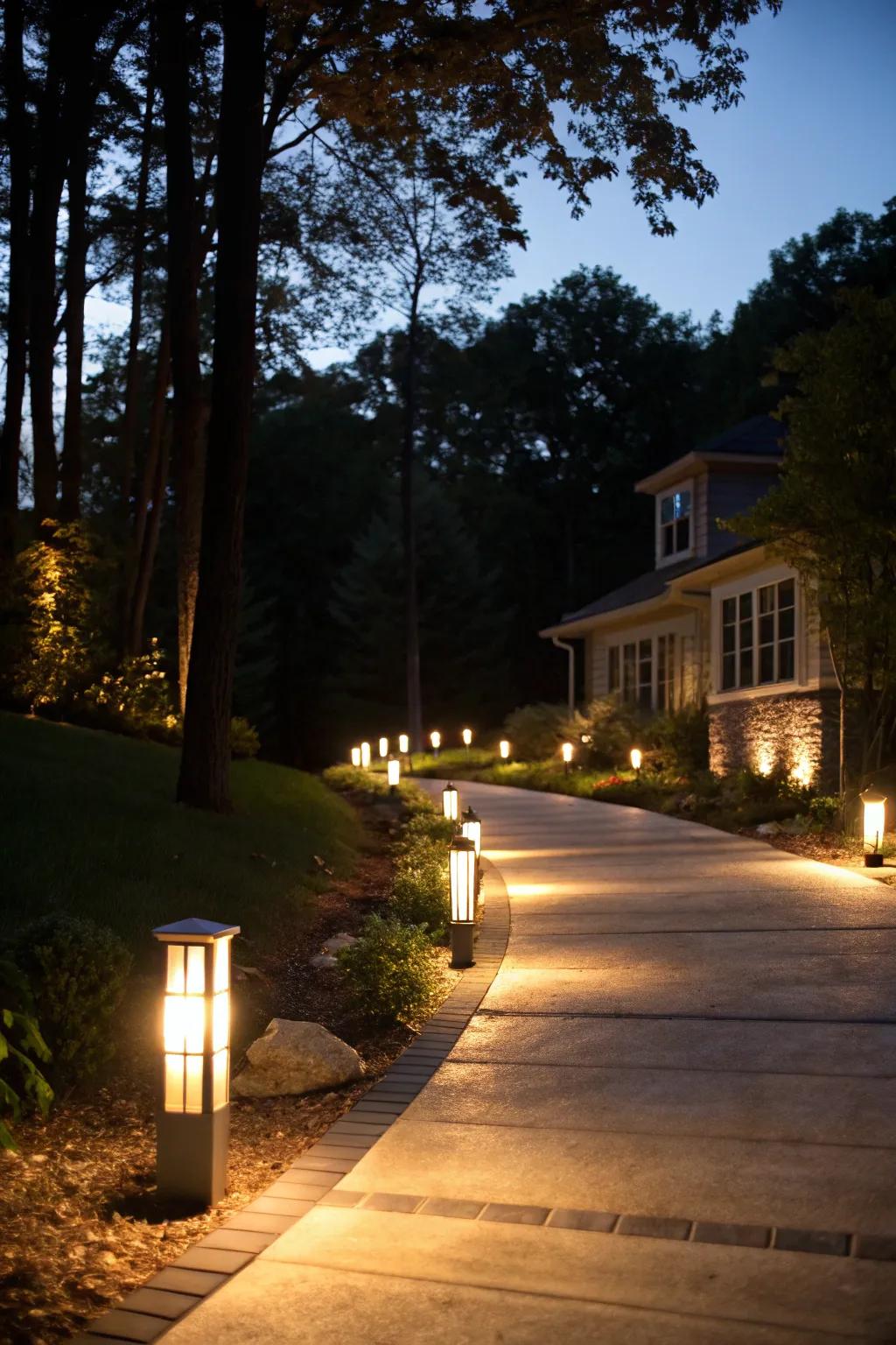 Outdoor lighting improves both safety and visual appeal.