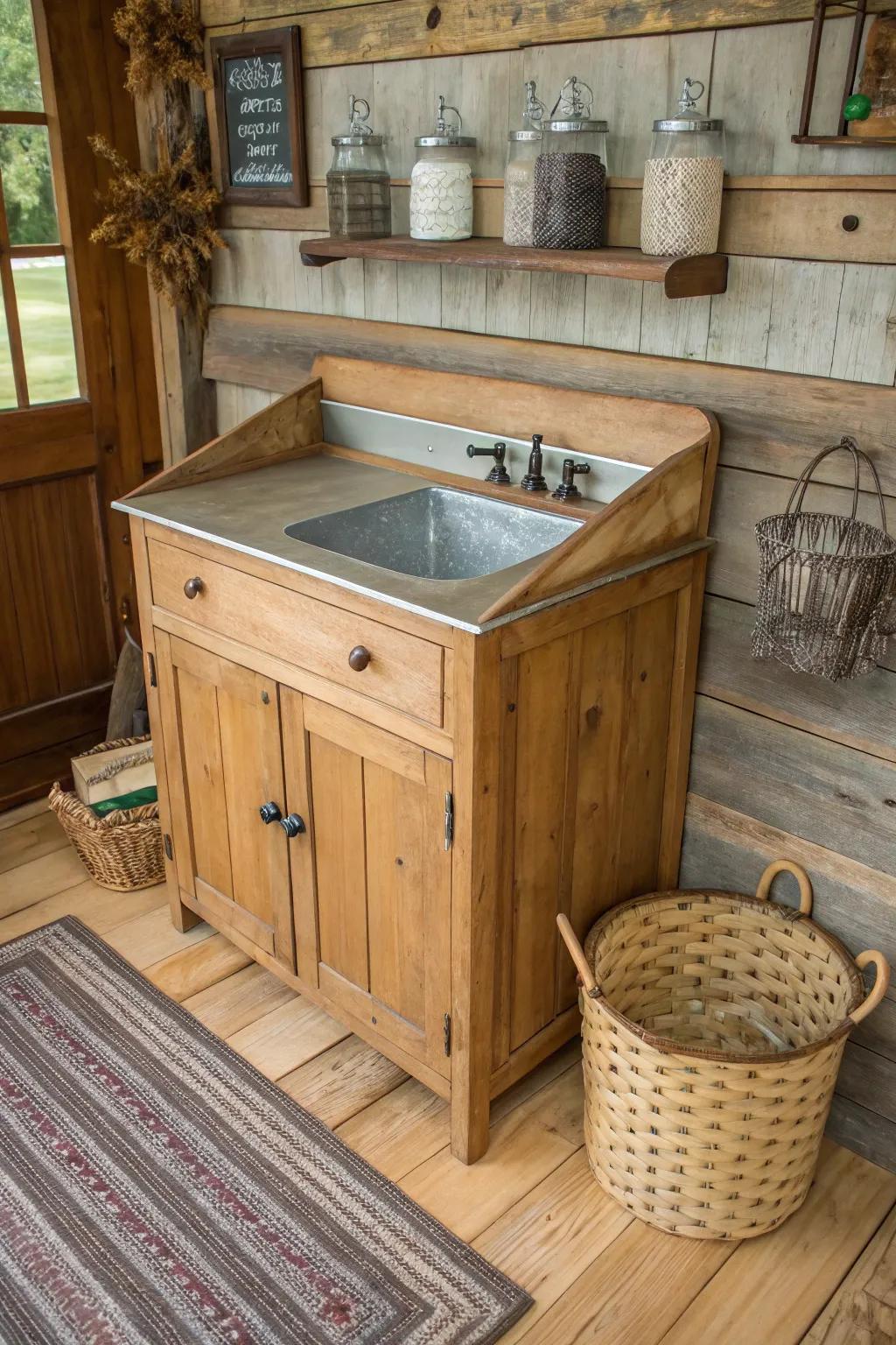 Varied resources establish a raw, modern aesthetic for this reclaimed storage unit.
