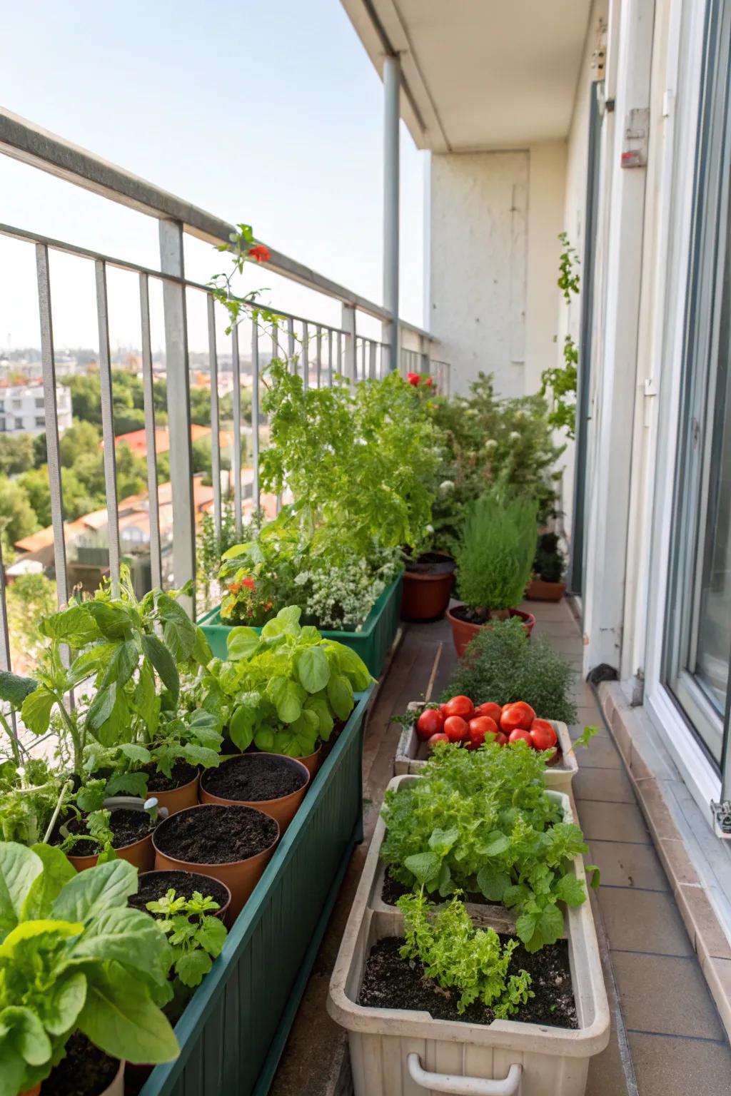 Container gardening makes the most of small spaces to grow edibles.