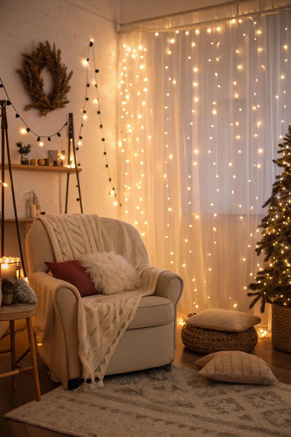 Fairy lights contribute a magical hint to any setting.