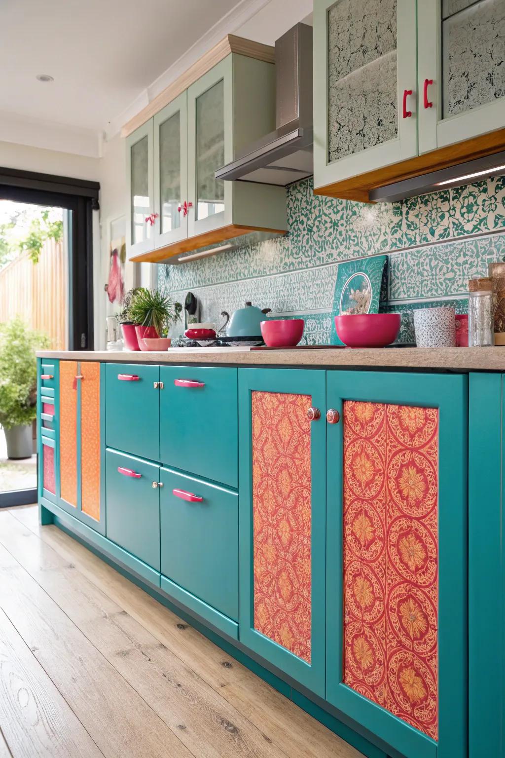 Lift your kitchen's style with decorative boards for a personalized effect. ✨ #KitchenStyle #HomeDecor