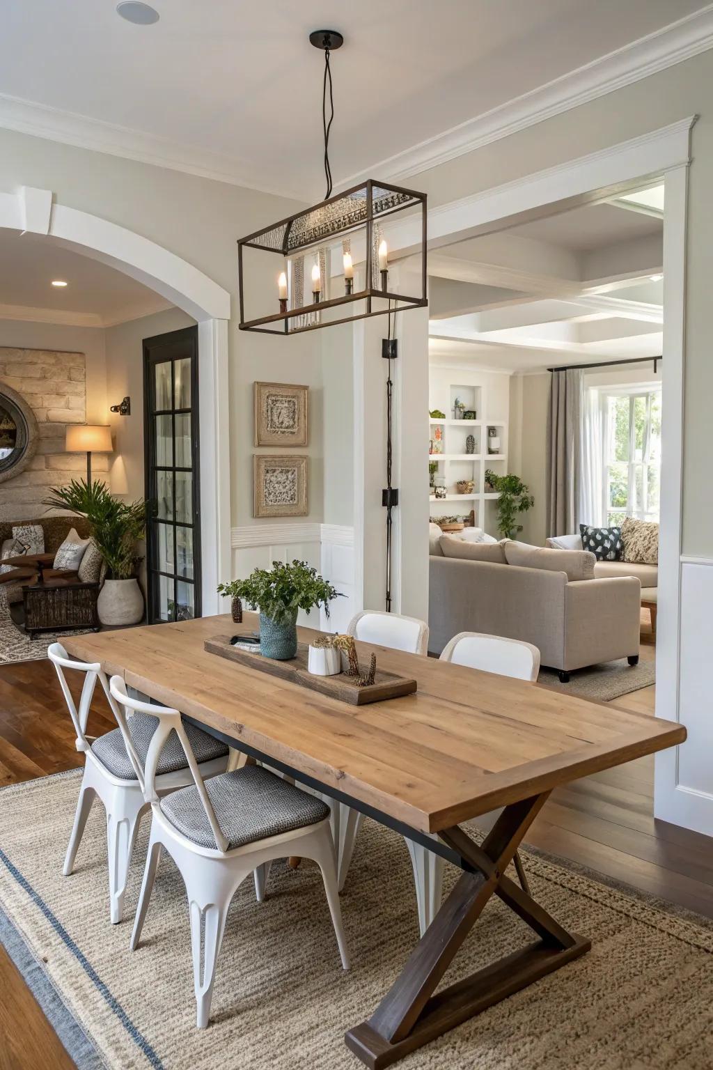 Useful furniture maximizes use in small spaces.