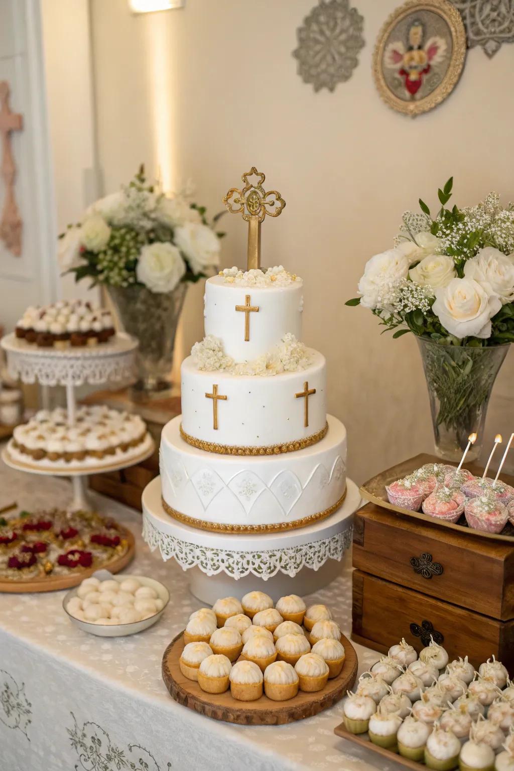 A dessert display with themed snacks creates a delightful visual and culinary experience.