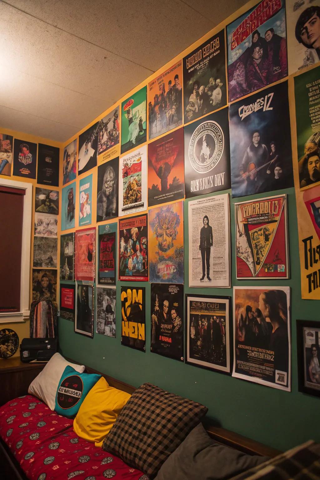Posters are a simple way to express your interests.