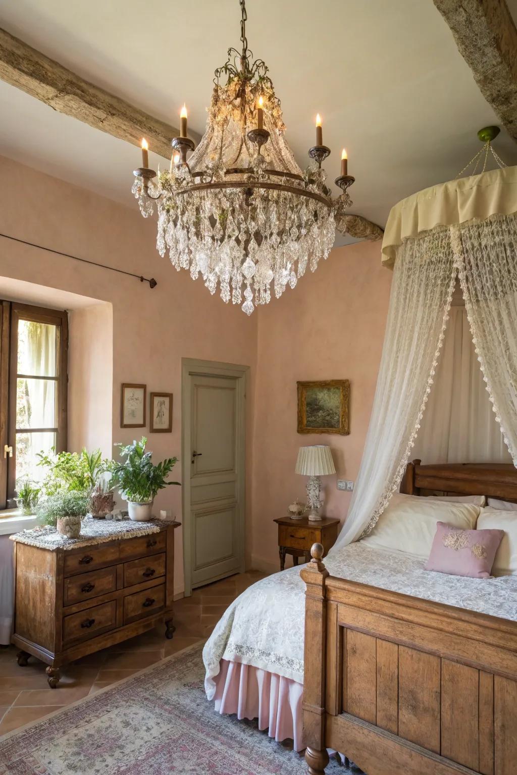 A pendant lamp introduces a dash of style and elegance.