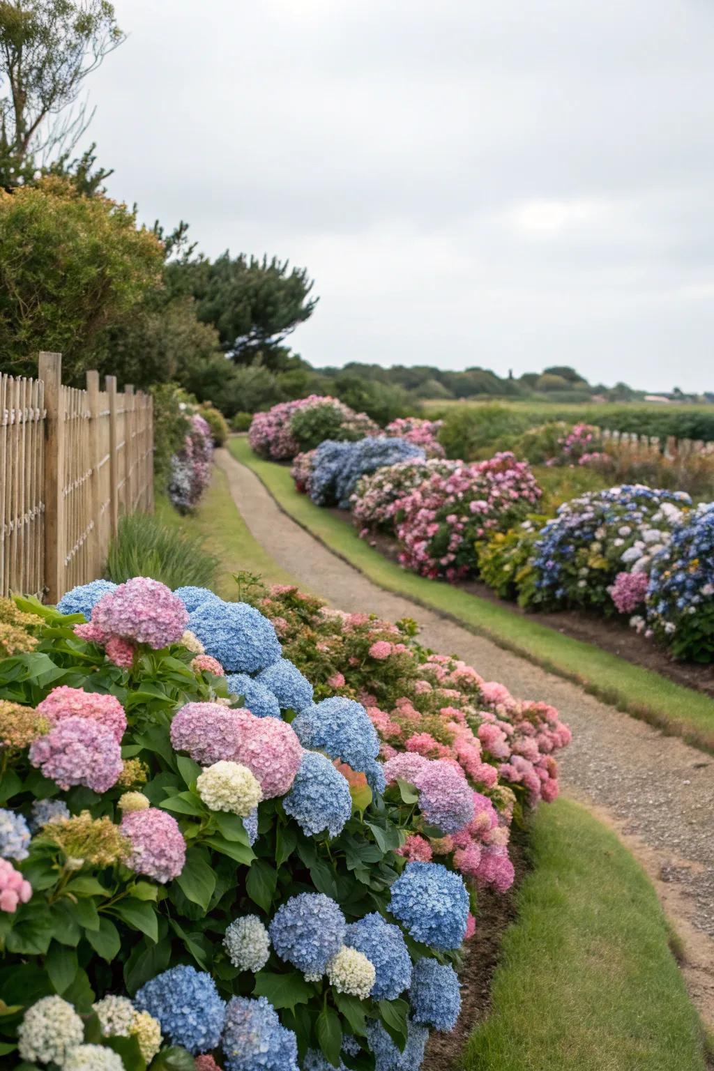 'Rainbow Blooms' adding vibrant hues and rich texture to the garden.